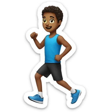 christano ronalo as a child doing exercise sticker