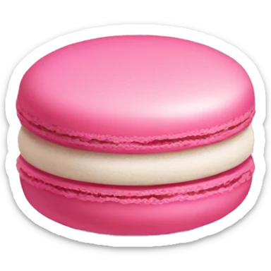 Pink macaroon sticker