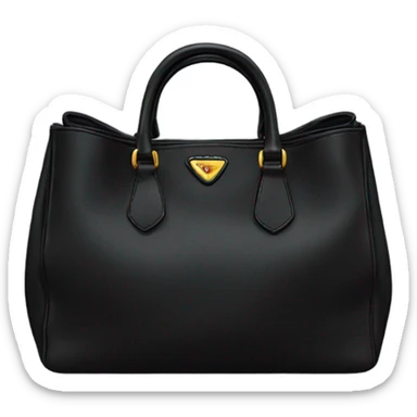 Black Prada bag sticker