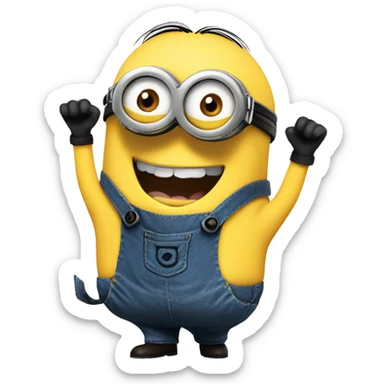 minion feliz sticker