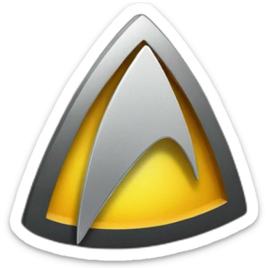 TNG Star trek badge sticker