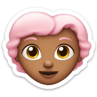 Baby pink heart sticker