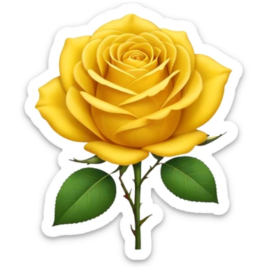 Yellow rose emoji  sticker