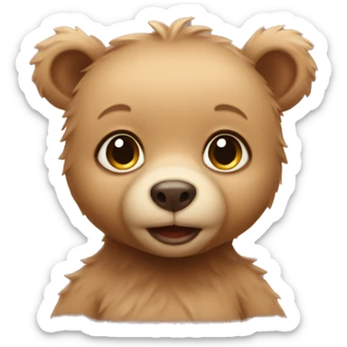 Baby bear sticker