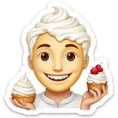 Dessert smile sticker