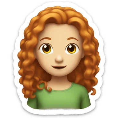 Ginger haired gir sticker