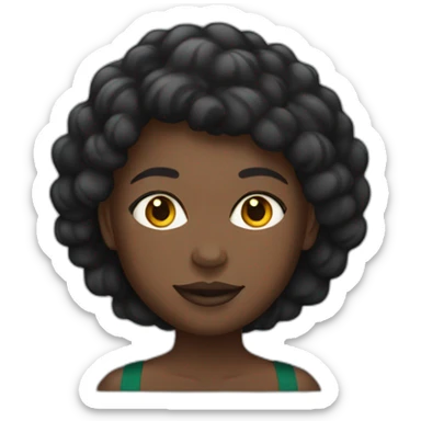 Une femme noire avec un maillot du Congo  sticker