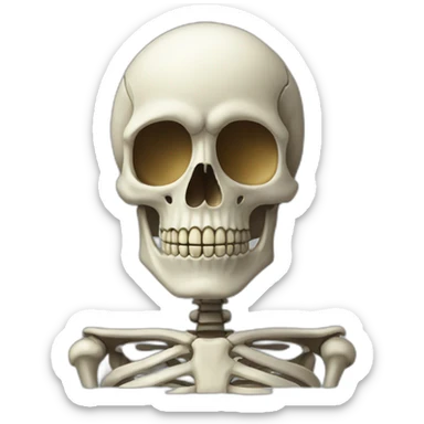 skeleton-head sticker