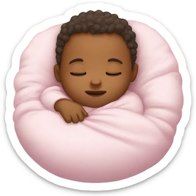 Big baby sleeping sticker
