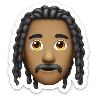 nonchalant dreadhead sticker