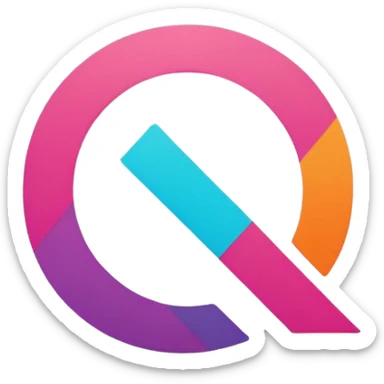 Minimalist logo design with bold white letters '0G' on a vibrant purple background. The '0' has a diagonal slash cutting through it, resembling a power or speed symbol, while the 'G' has a clean horizontal bar inside it. Modern, tech-inspired branding style. sticker