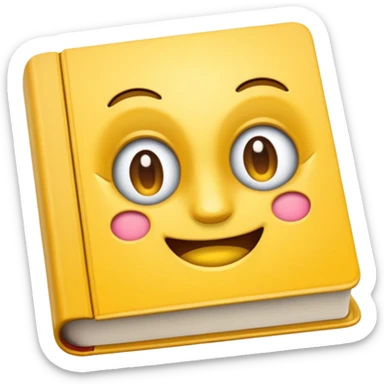 Crea un emoji de un libro dando una vuelta de 360 grados sticker