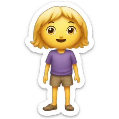 Cœur avec les pied sticker