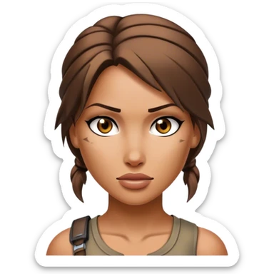 Lara croft sticker