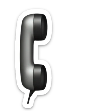 (telephone) receiver sticker