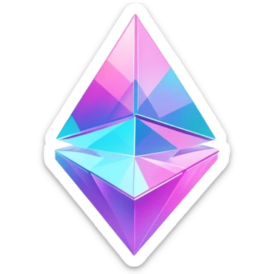 Vaporwave shard sticker