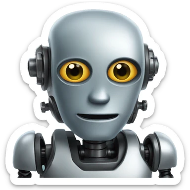 robot as a recrtuiter sticker