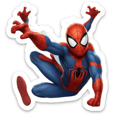 Spider-Man With an X sticker