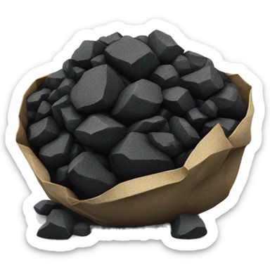 Lump of coal sticker