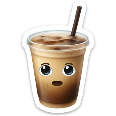 iced coffee sticker