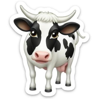 vache qui dors sticker