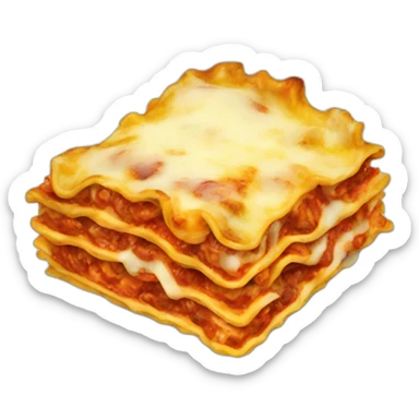 A lasagna sticker