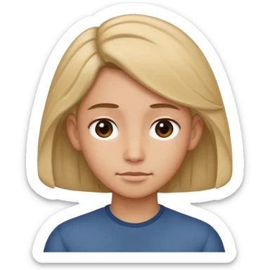 Tuck hair behind ear sticker