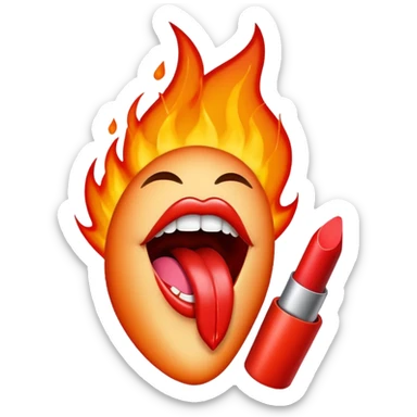 🔥+💋 sticker