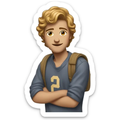 Friend 20th century boy sticker