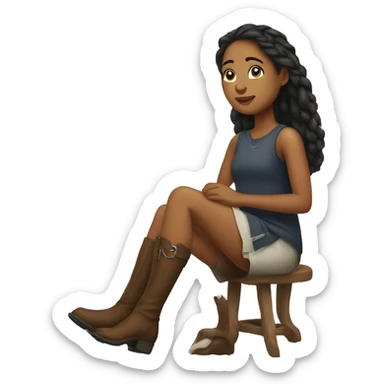 A Girl with horse legs  sticker