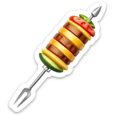 kebab skewer sticker