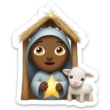 Nativity sticker