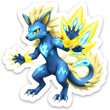 Luxio-Luxray-Zeraora-Manectric-fusion (full body) sticker