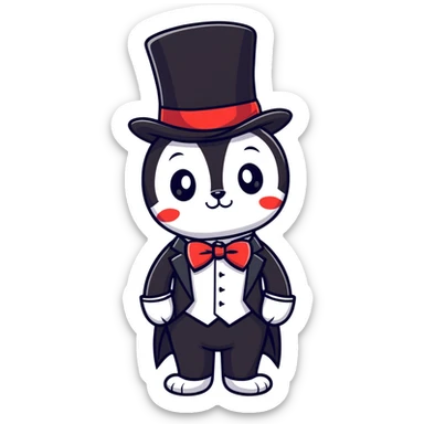 Black sprunki 🖤🎩🤵🏿‍♂️ sticker