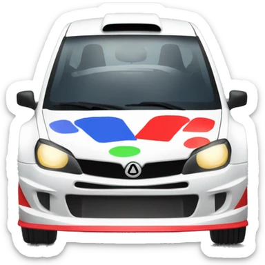 rally car burnot sticker