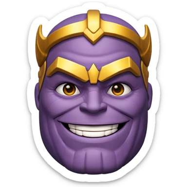 thanos zesty smile sticker