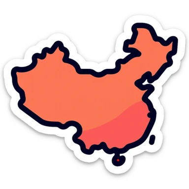 main market of Asia sticker