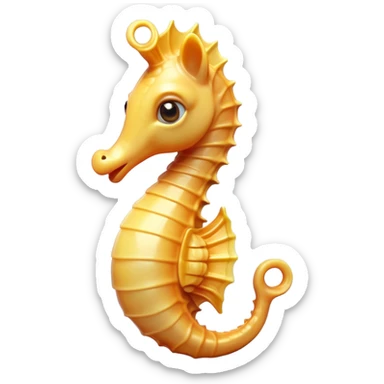 Cinematic Comical Sea Horse Portrait Emoji, Head tilted dramatically with an exaggeratedly amused expression, featuring a delicately curved body with a whimsically coiled tail and wide, comically expressive eyes full of playful disbelief, Simplified yet hilariously expressive features, highly detailed, glowing with a slightly sassy aquatic glow, high shine, dramatic yet playful, stylized with an air of quirky marine mischief, soft glowing outline, capturing the essence of a meme-worthy sea horse that looks ready to drift its way into viral fame! sticker