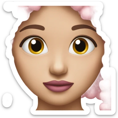 Coquette pink heart sticker