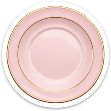 Make a plates, light pink tones, but you can use other colors sticker