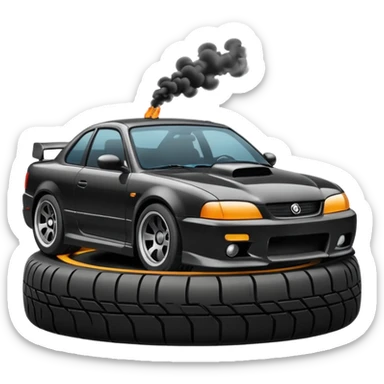 Car drifting sticker