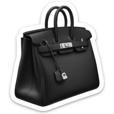 Birkin black bag sticker