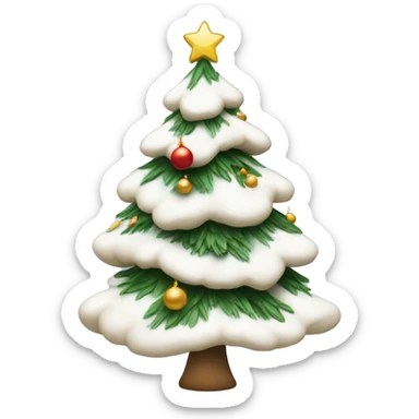 Sapin de Noël blanc à esthétique  sticker