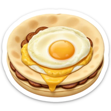 Arepa with egg and sausage sticker