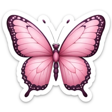🦋 this emoji in pink sticker