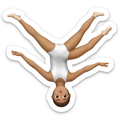 Gymnast doing a back handspring  sticker