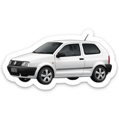 carro volkswagen gol 2004 branco sticker