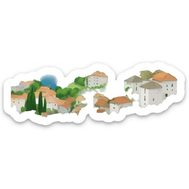 Bosnia and Herzegovina landscape sticker