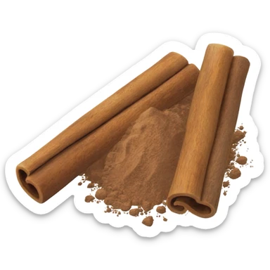 cinnamon stick and cocoa powder sticker