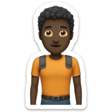 white stickman sticker